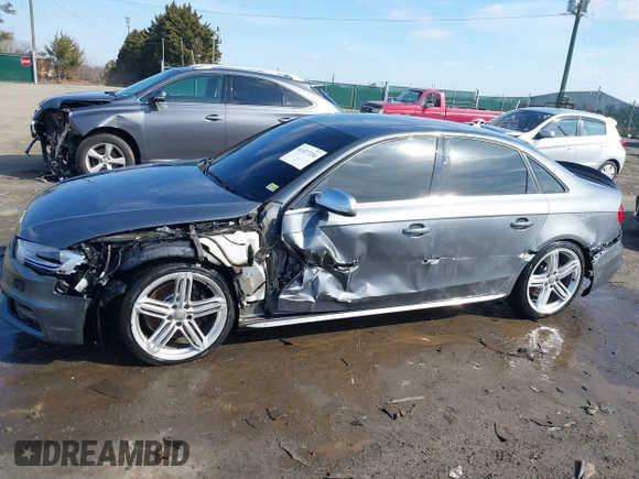 2014 Audi S4 Premium Plus with VIN WAUBGAFLXEA075296, listed as a IAAI auction lot 41527234 with 113,191 mi miles. Bid and sale history available at carsss.com. Image 6.