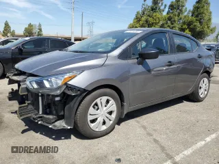2024 Nissan Versa S with VIN 3N1CN8DV3RL834219, listed as a Copart auction lot 57678205 with 18,398 mi miles and Salvage title. Bid and sale history available at DreamBid. Image 1.