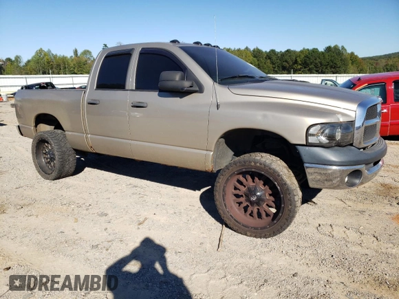 2005 Dodge Ram 2500 SLT with VIN 3D7KS28C25G770741, listed as a Copart auction lot 75347064 with 232,789 mi miles and Salvage Title. Bid and sale history available at carsss.com. Image 4.