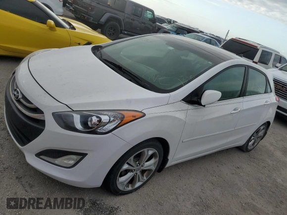 2013 Hyundai Elantra GT with VIN KMHD35LE8DU093065, listed as a Copart auction lot 75117784 with 0 mi miles and Salvage Title. Bid and sale history available at carsss.com. Image 1.