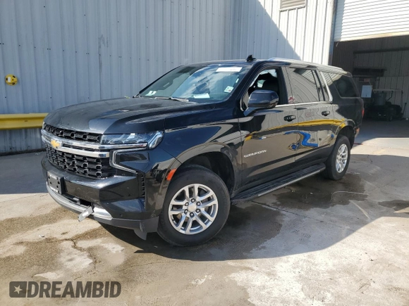 2022 Chevrolet Suburban LS z VIN 1GNSCBKD1NR271963, wystawiony jako Copart lot #52889005 z przebiegiem 106 922 mil mil oraz Szkoda całkowita • Salvage title. Historia ofert i sprzedaży dostępna na DreamBid. Obrazek 1.