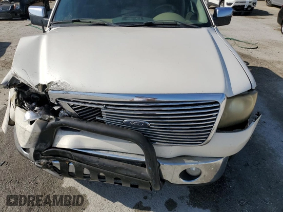 2007 Ford F-150 XLT with VIN 1FTPW14V77FA32993, listed as a Copart auction lot 55674595 with 288,892 mi miles and Salvage title. Bid and sale history available at DreamBid. Image 11.