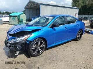 2021 Nissan Sentra SR z VIN 3N1AB8DV1MY324205, wystawiony jako Copart lot #56126195 z przebiegiem 42 630 mil mil oraz Czysty tytuł • Clean title. Historia ofert i sprzedaży dostępna na DreamBid. Obrazek 1.