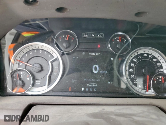 2018 Ram 1500 Outdoorsman with VIN 1C6RR7TT1JS271884, listed as a Copart auction lot 59052895 with 114,410 mi miles and Salvage title. Bid and sale history available at DreamBid. Image 9.