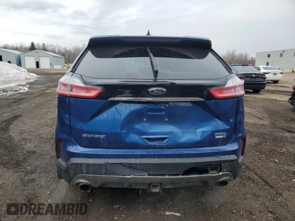 2020 Ford Edge SEL with VIN 2FMPK4J93LBB67416, listed as a Copart auction lot 52334465 with 53,327 mi miles and Clean Title. Bid and sale history available at carsss.com. Image 6.