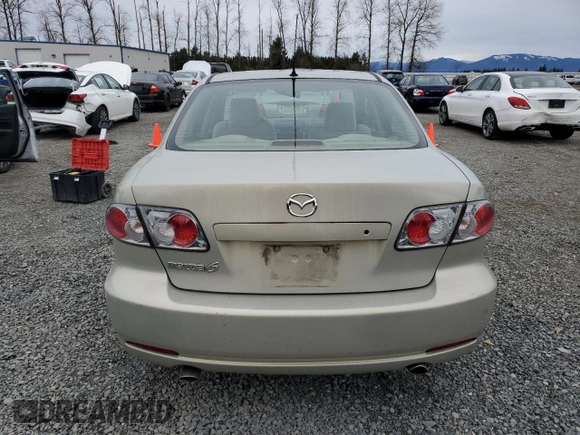 2006 Mazda 6 i with VIN 1YVFP80C265M31606, listed as a Copart auction lot 49741955 with 254,728 mi miles and Salvage Title. Bid and sale history available at carsss.com. Image 6.