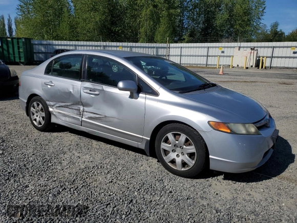 2008 Honda Civic LX with VIN 2HGFA16508H340628, listed as a Copart auction lot 55938535 with 168,922 mi miles and Salvage Title. Bid and sale history available at DreamBid. Image 4.