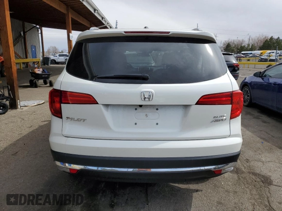 2017 Honda Pilot Elite with VIN 5FNYF6H09HB019359, listed as a Copart auction lot 49172175 with 25,167 mi miles and Salvage Title. Bid and sale history available at DreamBid. Image 6.