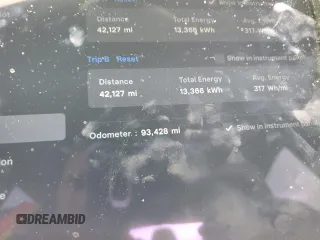 2018 Tesla Model S 75D with VIN 5YJSA1E29JF293521, listed as a Copart auction lot 50104625 with 93,428 mi miles and Salvage Title. Bid and sale history available at DreamBid. Image 9.