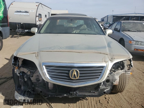 2003 Acura RL w/Navigation System with VIN JH4KA96653C001216, listed as a Copart auction lot 75018234 with 156,915 mi miles and Salvage Title. Bid and sale history available at carsss.com. Image 5.
