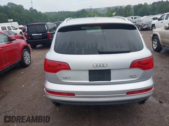 2014 Audi Q7 Premium Plus with VIN WA1LGAFE6ED017090, listed as a IAAI auction lot 42578109 with 145,357 mi miles and . Bid and sale history available at DreamBid. Image 16.