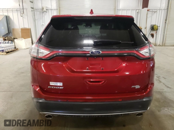 2015 Ford Edge SEL with VIN 2FMTK4J83FBC20884, listed as a Copart auction lot 51409995 with 75,600 mi miles and Salvage Title. Bid and sale history available at carsss.com. Image 6.