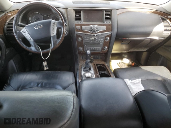 2017 Infiniti QX80 with VIN JN8AZ2NE9H9154311, listed as a Copart auction lot 74930154 with Not Provided miles and Salvage Title. Bid and sale history available at carsss.com. Image 8.