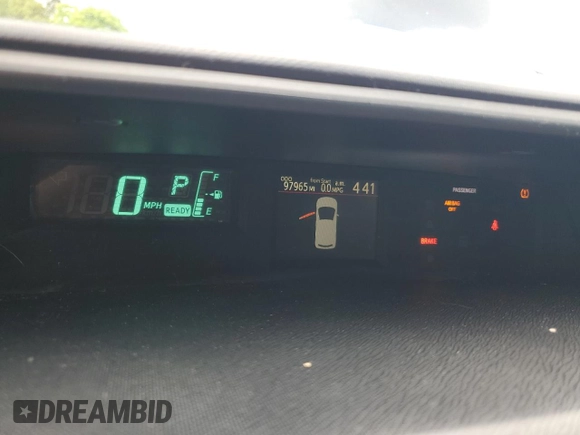 2013 Toyota Prius One z VIN JTDKDTB38D1548527, wystawiony jako Copart lot #59547195 z przebiegiem 97 965 mil mil oraz Szkoda całkowita • Salvage title. Historia ofert i sprzedaży dostępna na DreamBid. Obrazek 9.