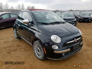 2013 FIAT 500 Lounge with VIN 3C3CFFER5DT664944, listed as a Copart auction lot 51262494 with Not provided miles and Non repairable. Bid and sale history available at DreamBid. Image 1.