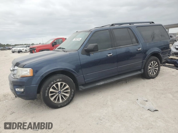 2016 Ford Expedition EL XLT with VIN 1FMJK1HTXGEF03658, listed as a Copart auction lot 75935744 with 112,914 mi miles and Salvage Title. Bid and sale history available at carsss.com. Image 1.