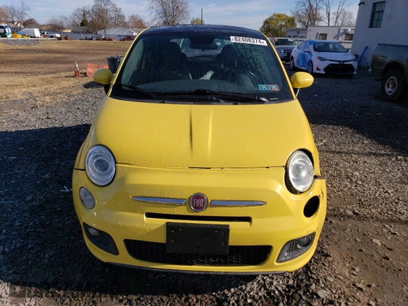 2014 FIAT 500 Sport with VIN 3C3CFFBR0ET165345, listed as a Copart auction lot 82408374 with 124,705 mi miles and Salvage Title. Bid and sale history available at carsss.com. Image 5.