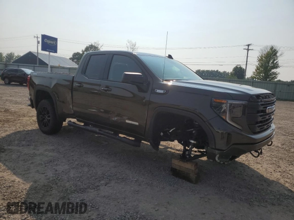 2023 GMC Sierra 1500 with VIN 1GTVUCE82PZ335387, listed as a Copart auction lot 63642514 with 6,106 mi miles and Salvage Title. Bid and sale history available at DreamBid. Image 4.