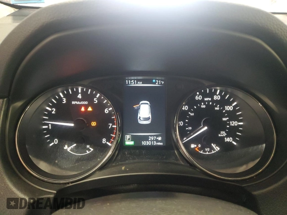 2017 Nissan Rogue SL with VIN JN8AT2MV8HW004985, listed as a Copart auction lot 45504535 with 103,013 mi miles and Salvage Title. Bid and sale history available at carsss.com. Image 9.
