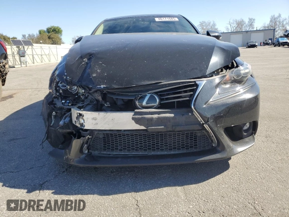 2016 Lexus IS 350 with VIN JTHCE1D28G5011002, listed as a Copart auction lot 46171685 with 58,165 mi miles and Salvage title. Bid and sale history available at DreamBid. Image 5.