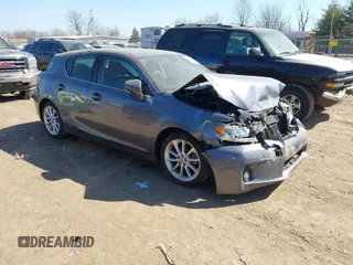 2012 Lexus CT with VIN JTHKD5BH7C2116056, listed as a IAAI auction lot 41713044 with 156,697 mi miles. Bid and sale history available at carsss.com. Image 1.