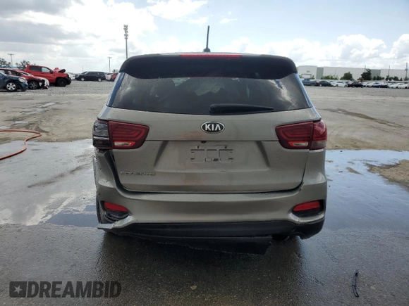 2019 Kia Sorento LX with VIN 5XYPG4A33KG509006, listed as a Copart auction lot 52101645 with 0 mi miles and Non Repairable. Bid and sale history available at carsss.com. Image 6.