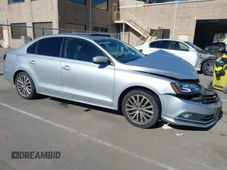 2016 Volkswagen Jetta SEL with VIN 3VWL17AJ2GM367545, listed as a IAAI auction lot 39157337 with 112,009 mi miles and . Bid and sale history available at DreamBid. Image 1.