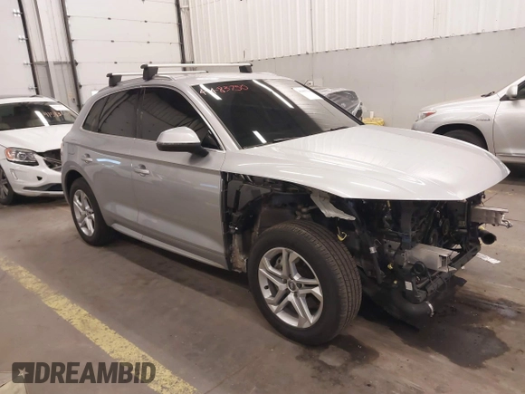 2019 Audi Q5 Premium with VIN WA1ANAFY6K2089034, listed as a IAAI auction lot 41483750 with 58,425 mi miles. Bid and sale history available at carsss.com. Image 1.