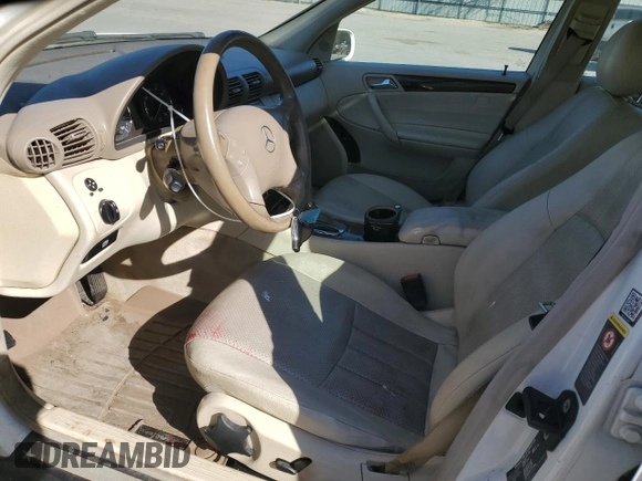 2005 Mercedes-Benz C 240 with VIN WDBRF61J15F593984, listed as a Copart auction lot 48720325 with 185,366 mi miles and Salvage Title. Bid and sale history available at DreamBid. Image 7.