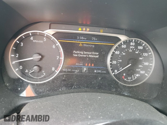 2020 Nissan Sentra SV with VIN 3N1AB8CV4LY306331, listed as a Copart auction lot 47730025 with 40,534 mi miles and Salvage Title. Bid and sale history available at carsss.com. Image 9.