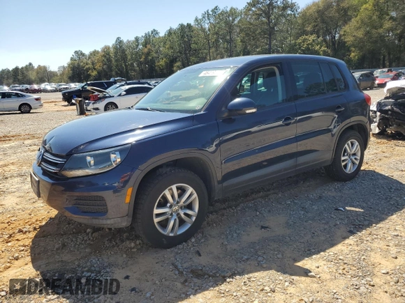 2012 Volkswagen Tiguan SEL with VIN WVGAV7AX0CW563993, listed as a Copart auction lot 48489285 with 129,021 mi miles and Salvage Title. Bid and sale history available at DreamBid. Image 1.