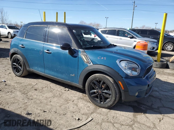 2011 MINI Countryman S with VIN WMWZC5C57BWL53481, listed as a Copart auction lot 46855785 with 99,849 mi miles and Salvage Title. Bid and sale history available at DreamBid. Image 4.