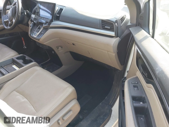 2019 Honda Odyssey Elite with VIN 5FNRL6H90KB019835, listed as a IAAI auction lot 42054752 with 110,659 mi miles and . Bid and sale history available at DreamBid. Image 5.