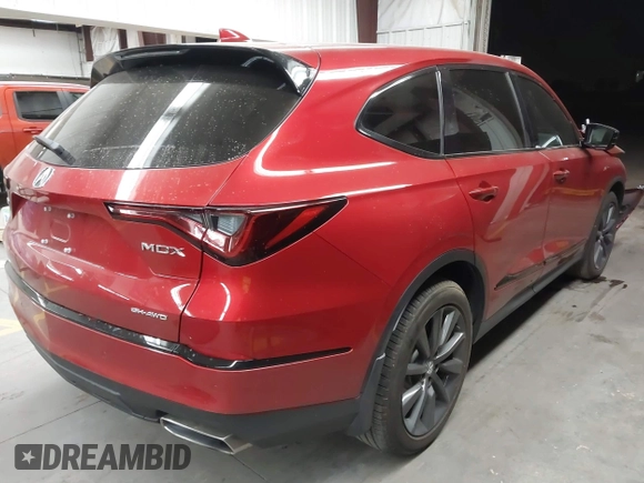 2025 Acura MDX w/A-Spec Package with VIN 5J8YE1H06SL004314, listed as a IAAI auction lot 41572313 with 5,980 mi miles. Bid and sale history available at carsss.com. Image 4.
