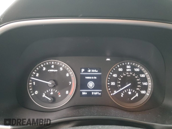 2019 Hyundai Tucson Limited with VIN KM8J3CAL9KU045869, listed as a Copart auction lot 46096745 with 51,691 mi miles and Salvage title. Bid and sale history available at DreamBid. Image 9.