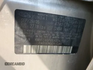 2006 Hyundai Azera SE with VIN KMHFC46F46A034316, listed as a Copart auction lot 61857655 with 203,011 mi miles and Salvage title. Bid and sale history available at DreamBid. Image 12.