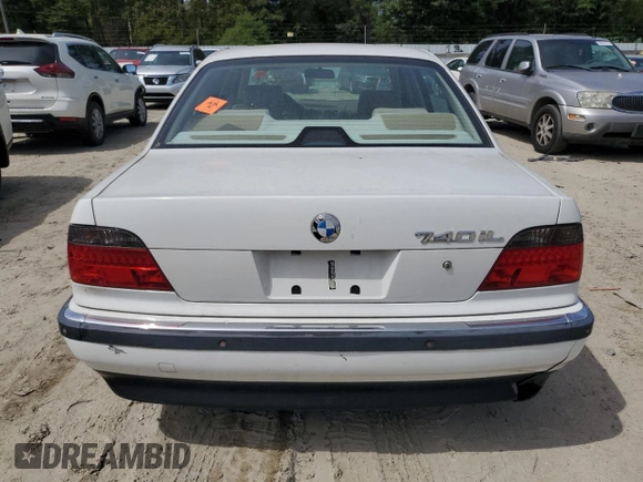 1998 BMW 7 Series 740il with VIN WBAGJ8323WDM17893, listed as a Copart auction lot 69853684 with 155,155 mi miles and Clean Title. Bid and sale history available at carsss.com. Image 6.
