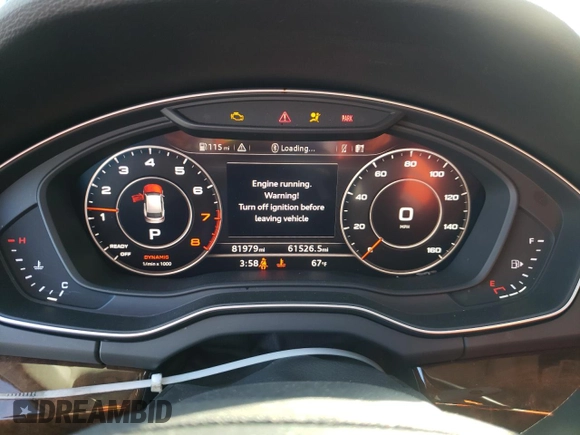 2018 Audi Q5 Premium Plus with VIN WA1BNAFY2J2005326, listed as a Copart auction lot 39950623 with 81,979 mi miles. Bid and sale history available at carsss.com. Image 9.