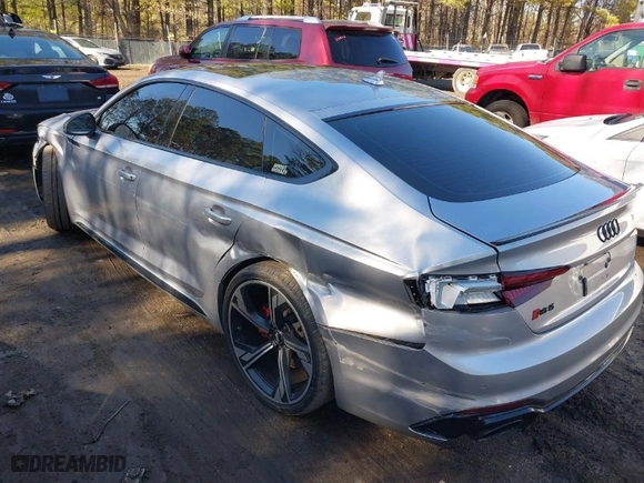 2019 Audi RS 5 Sportback with VIN WUABWCF50KA903597, listed as a IAAI auction lot 41574876 with 80,629 mi miles. Bid and sale history available at carsss.com. Image 3.