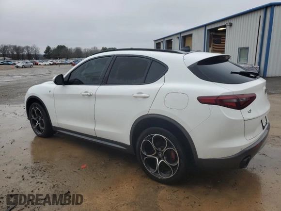 2023 Alfa Romeo Stelvio Ti z VIN ZASPAKBN7P7D54106, wystawiony jako Copart lot #86400564 z przebiegiem 50 749 mil mil oraz Tytuł czysty. Historia ofert i sprzedaży dostępna na DreamBid. Obrazek 2.