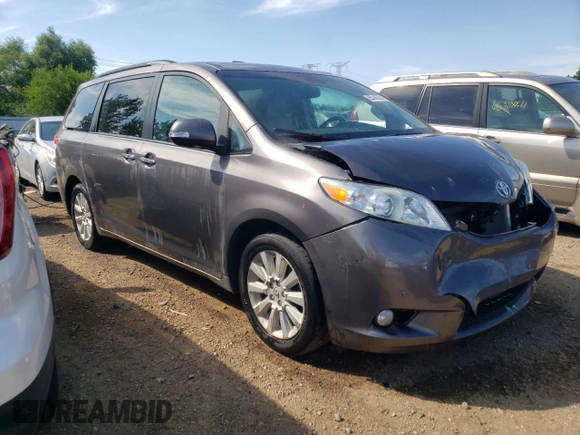 2013 Toyota Sienna XLE with VIN 5TDDK3DC1DS056128, listed as a Copart auction lot 65143524 with 64,132 mi miles and Salvage title. Bid and sale history available at DreamBid. Image 4.