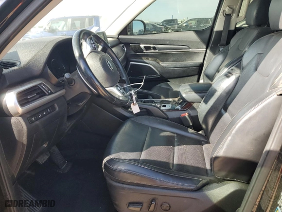 2020 Kia Telluride S with VIN 5XYP6DHC0LG044193, listed as a Copart auction lot 46305615 with 58,285 mi miles and Salvage Title. Bid and sale history available at carsss.com. Image 7.