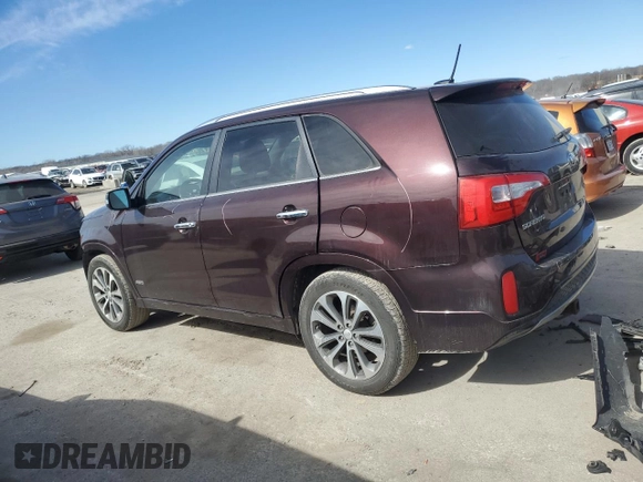 2015 Kia Sorento SX with VIN 5XYKWDA70FG624491, listed as a Copart auction lot 46613925 with 109,720 mi miles and Salvage Title. Bid and sale history available at carsss.com. Image 2.