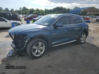 2018 Audi Q5 Premium Plus with VIN WA1BNAFY6J2075556, listed as a Copart auction lot 58167095 with 42,182 mi miles and Salvage title. Bid and sale history available at DreamBid. Image 1.