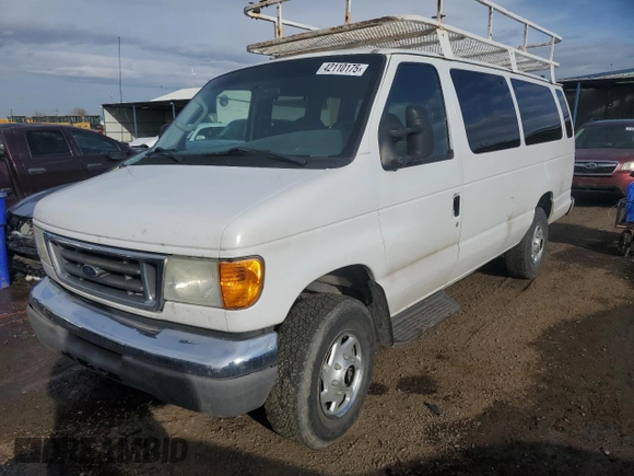 2006 Ford Econoline Passenger XL with VIN 1FBSS31L26DB07828, listed as a Copart auction lot 42110175 with 207,420 mi miles and Clean Title. Bid and sale history available at carsss.com. Image 1.
