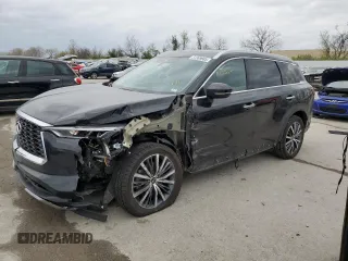 2023 Infiniti QX60 Sensory z VIN 5N1DL1GS6PC346385, wystawiony jako Copart lot #51309985 z przebiegiem 23 056 mil mil oraz Szkoda całkowita • Salvage title. Historia ofert i sprzedaży dostępna na DreamBid. Obrazek 1.