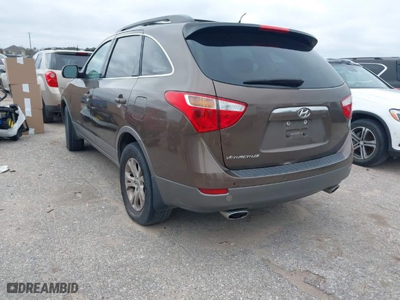 2012 Hyundai Veracruz Limited with VIN KM8NU4CC0CU185229, listed as a IAAI auction lot 41612829 with 179,666 mi miles. Bid and sale history available at carsss.com. Image 3.