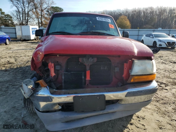 1998 Ford Ranger XL with VIN 1FTYR14U8WTA57100, listed as a Copart auction lot 82651024 with 116,247 mi miles and Salvage Title. Bid and sale history available at carsss.com. Image 5.