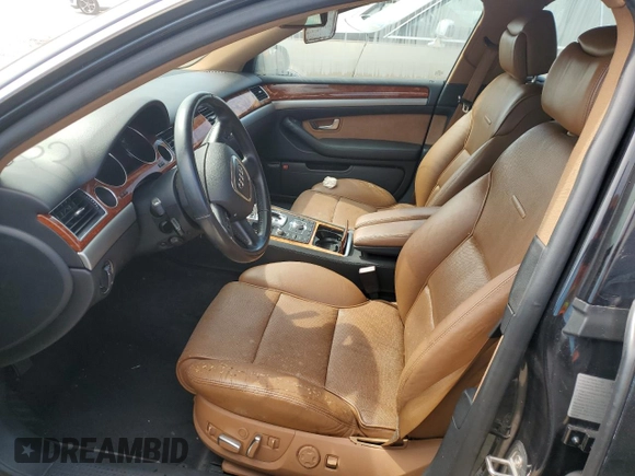 2007 Audi A8 L 4.2L with VIN WAUMV44E57N025714, listed as a Copart auction lot 75834674 with 0 mi miles and Salvage Title. Bid and sale history available at carsss.com. Image 7.