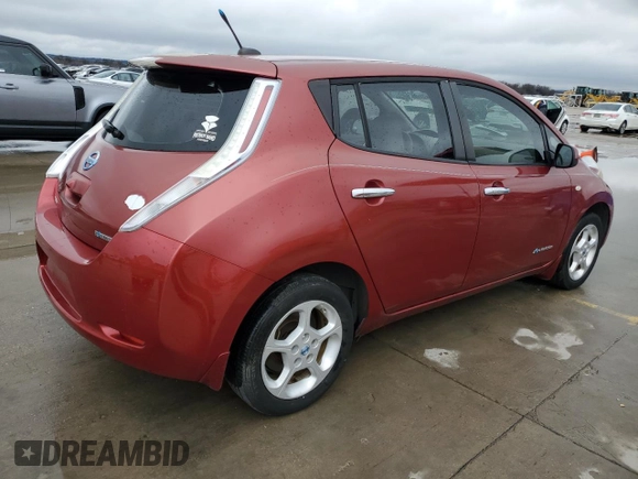 2011 Nissan LEAF SL-e with VIN JN1AZ0CP4BT002048, listed as a Copart auction lot 44965865 with 79,266 mi miles and Clean Title. Bid and sale history available at carsss.com. Image 3.